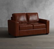 soma fremont square arm leather sofa collection 9FO7OY6R