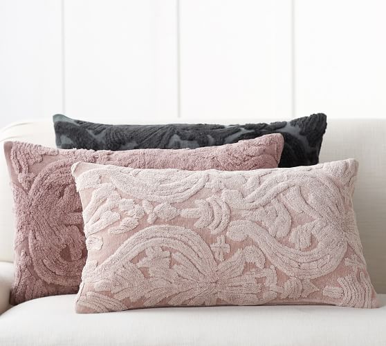 Natalia Silk Jacquard Lumbar Pillow Cover Pottery Barn Natalia Silk Jacquard Lumbar Pillow Cover