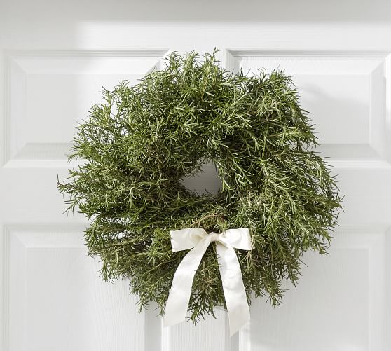 Live Rosemary Wreath Pottery Barn