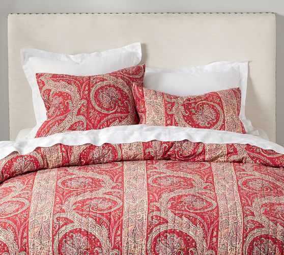 Sweeney Paisley Print Quilt & Sham Pottery Barn
