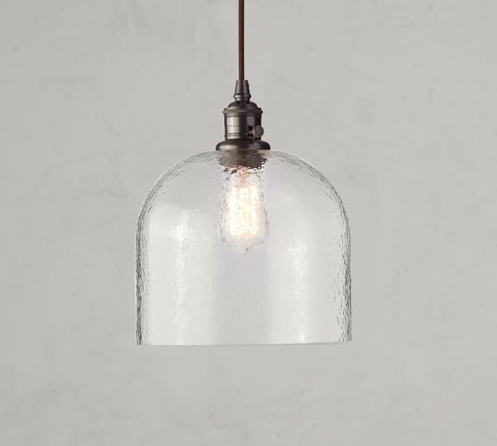 Pb Classic Cord Pendant Textured Glass Pottery Barn Pb Classic Cord Pendant Textured Glass