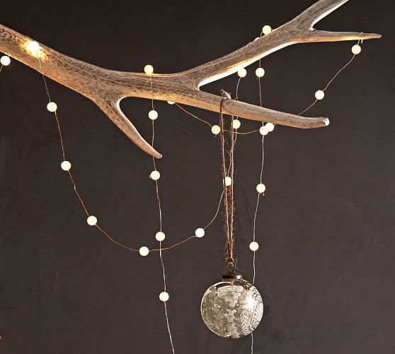 Crackle Sphere String Lights Pottery Barn