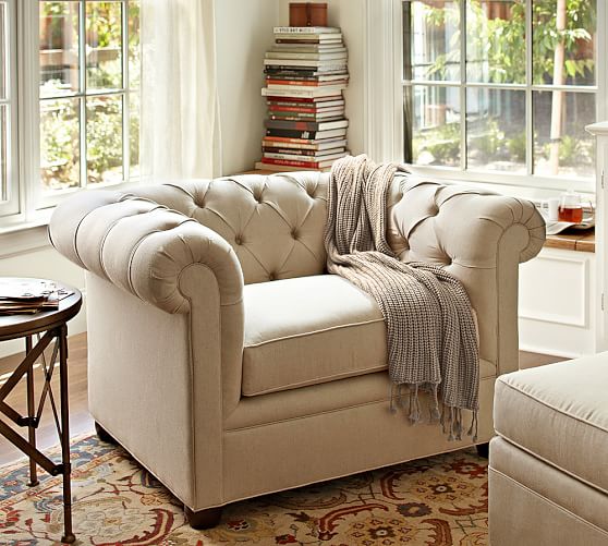Chesterfield Collection Pottery Barn Chesterfield Upholstered Armchair