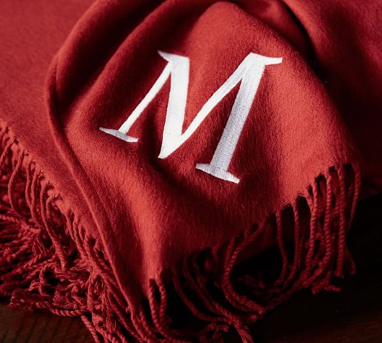 Monogrammable Throw Pottery Barn