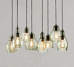 Pendant Lighting Pottery Barn Paxton Gl 8 Light Pendant