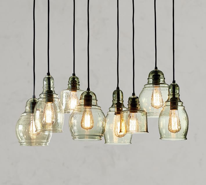 Paxton Glass 8 Light Pendant Pottery Barn