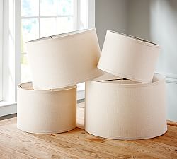Lamp Shades For Table Lamps Floor More Pottery Barn Burlap Straight Sided Lamp Shade Taped Edge