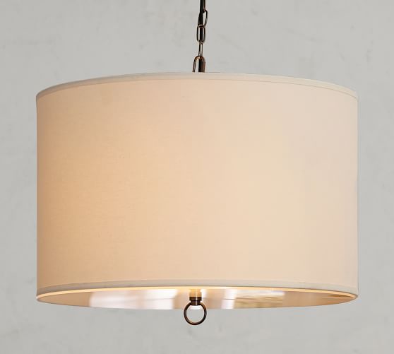 Linen Drum Pendant Pottery Barn