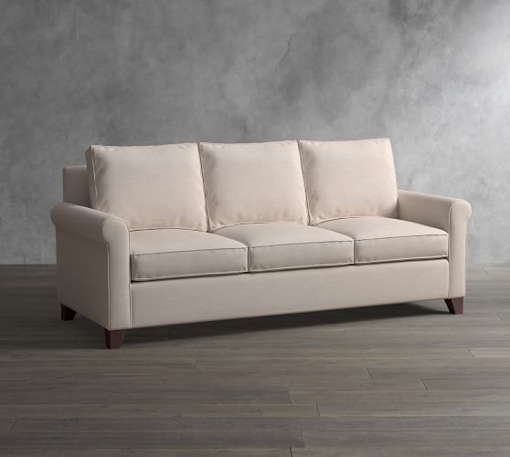 Sofa Beds Sleeper Futons Pottery Barn Cameron Roll Arm Upholstered Sleeper Sofa With Memory Foam Mattress