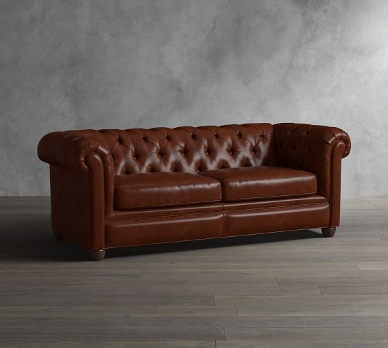 Chesterfield Leather Sofa Pottery Barn