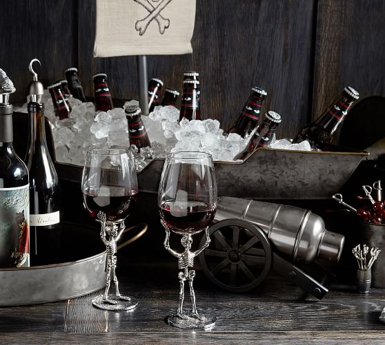 Skeleton Wine Glasses | Pottery Barn