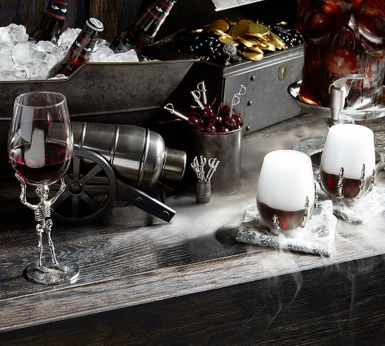 Skeleton Wine Glasses Pottery Barn