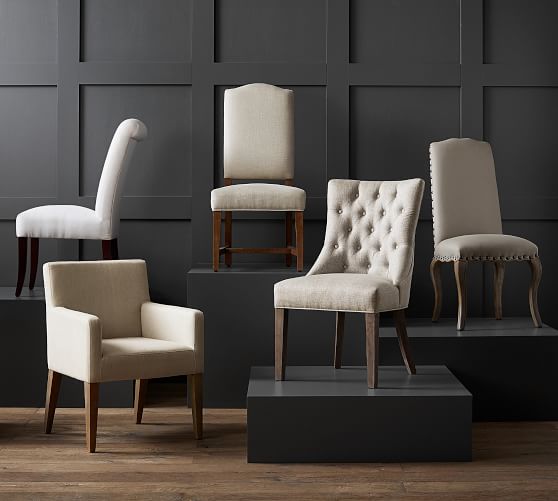 Calais Upholstered Dining Chair Pottery Barn