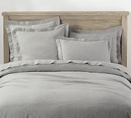 Oversized King Duvet Cover Sets Pottery Barn Belgian Flax Linen Duvet Cover Sham Flagstone