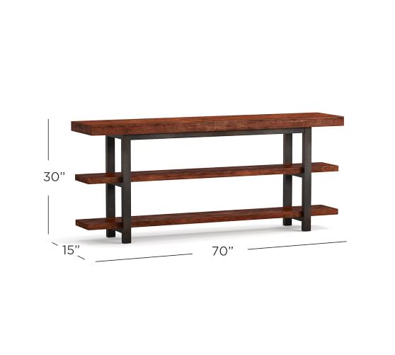 Griffin Reclaimed Wood Media Console Pottery Barn