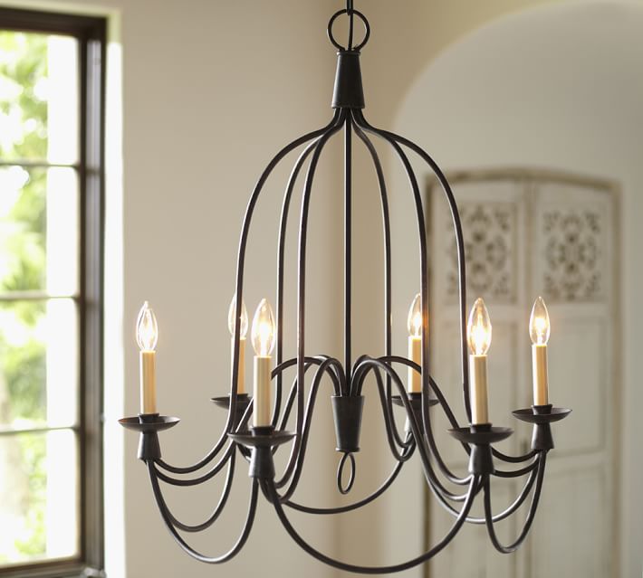 Armonk 6 Arm Indoor Outdoor Chandelier Pottery Barn