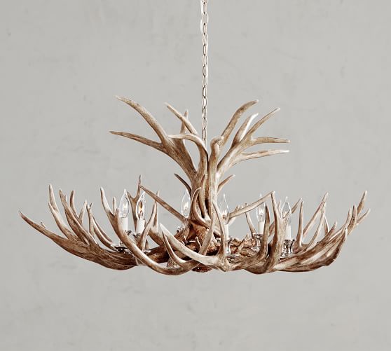 Faux Antler Chandelier Pottery Barn Faux Antler Chandelier