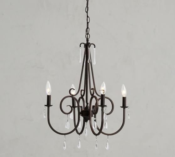 Audrina Crystal Chandelier Pottery Barn Audrina Crystal Chandelier