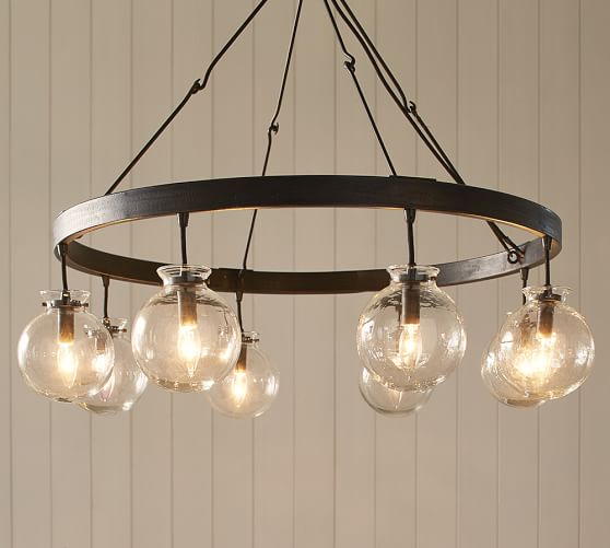 Barrett Glass Globe Chandelier Pottery Barn Scroll To Next Item