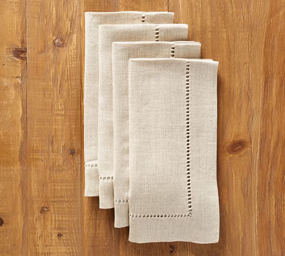 Linen Hemsch Napkin Set Of 4 Flax Pottery Barn Linen Hemsch Napkin Set Of 4 Flax