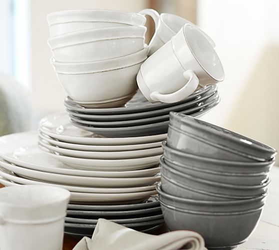 Cambria Cereal Bowl Gray Pottery Barn