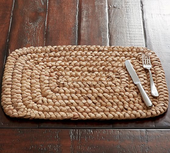 Water Hyacinth Rectangular Placemat Pottery Barn