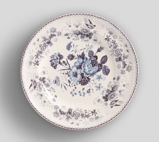 Vintage Floral Salad Plate, Set of 4 Pottery Barn