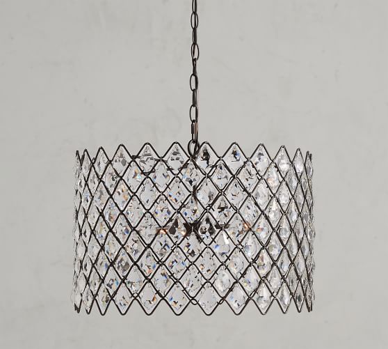 Arden Crystal Chandelier Pottery Barn Arden Crystal Chandelier