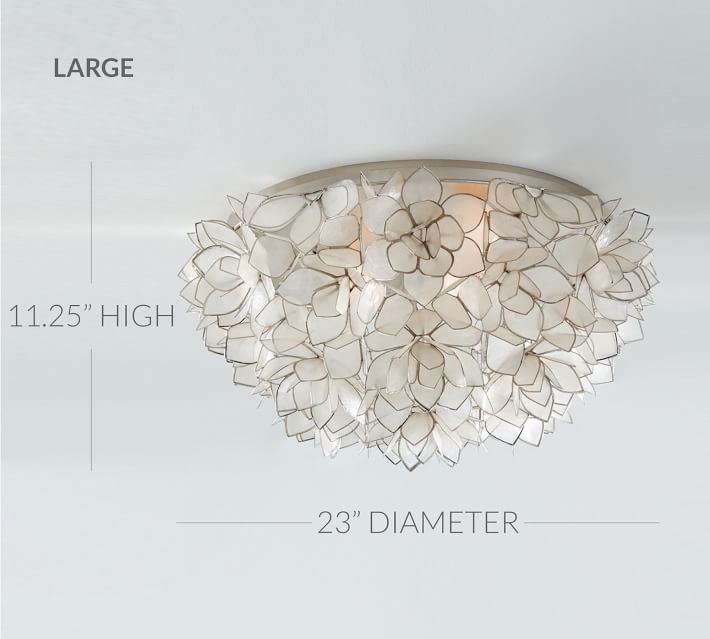 Capiz Flush Mount Pottery Barn