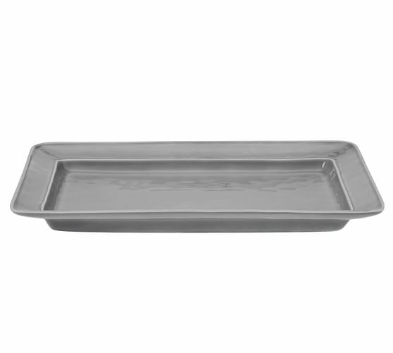 Cambria Rectangular Serving Platter Gray Pottery Barn