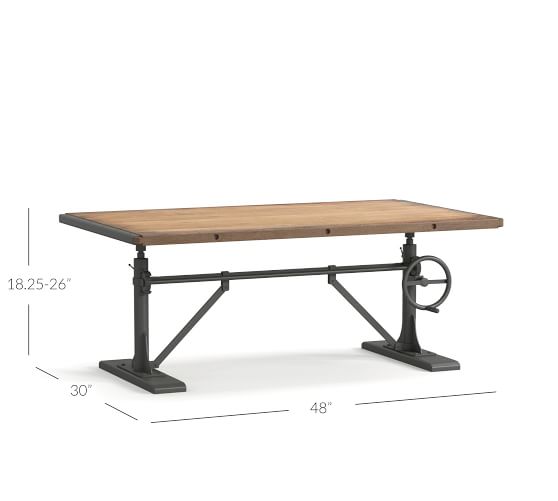 Pittsburgh Crank Coffee Table Pottery Barn