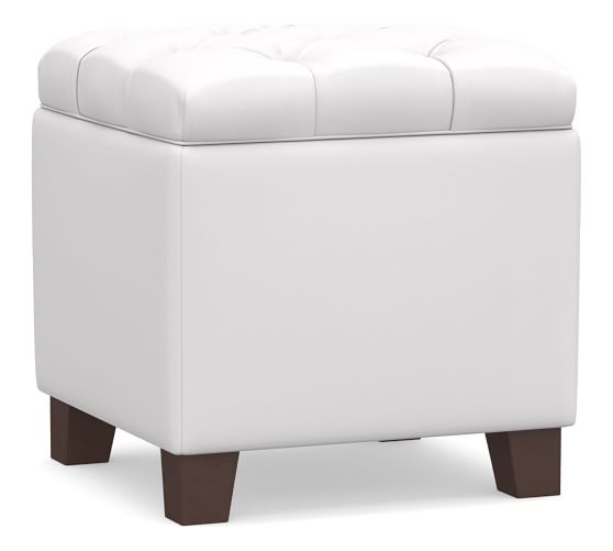 Lorraine Tufted Storage Cube Pottery Barn Lorraine Tufted Storage Cube