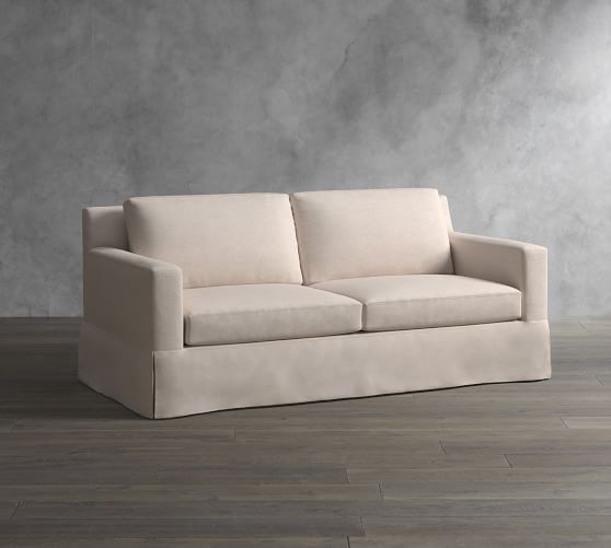 York Square Arm Slipcovered Sofa Pottery Barn York Square Arm Slipcovered Sofa