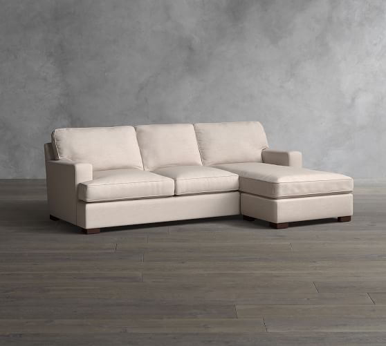 Townsend Square Arm Upholstered Sofa with Reversible Storage Chaise