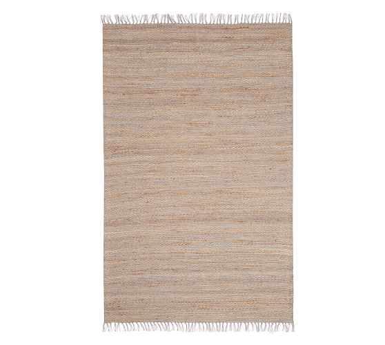 Byron Natural Fiber Rug Gray Multi Pottery Barn