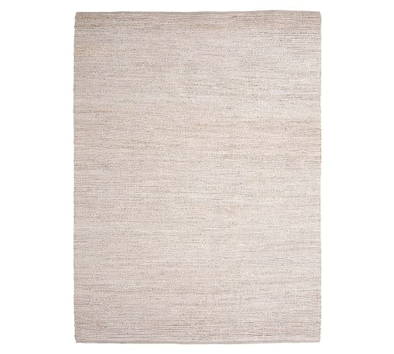 Heather Chenille Jute Rug Gray Pottery Barn