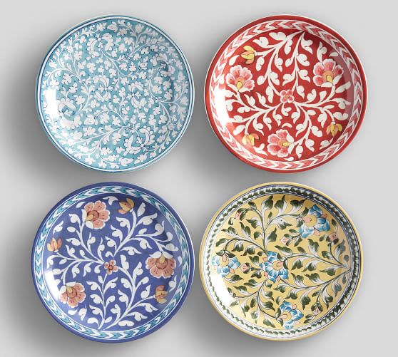 Ava Floral Salad Plates Pottery Barn
