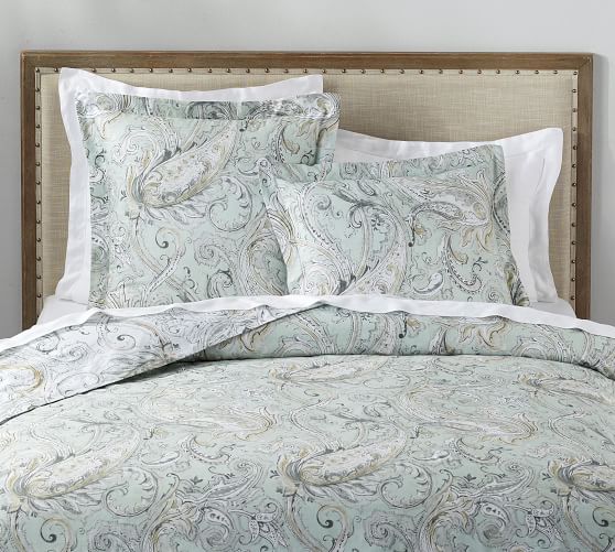 Mallorie Reversible Organic Duvet Cover Pottery Barn