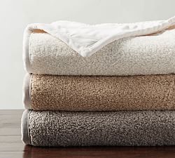 pottery barn teddy blanket