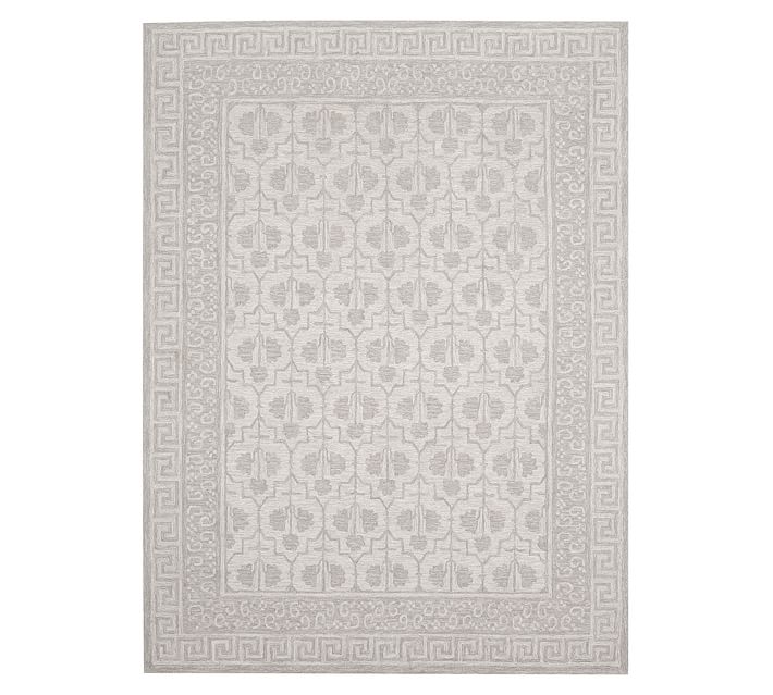 Braylin Tufted Wool Rug Gray Pottery Barn