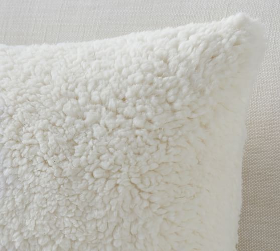 faux sheepskin pillow