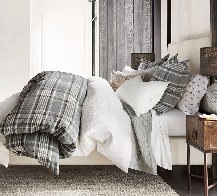Caswell Plaid Duvet Cover Sham Pottery Barn