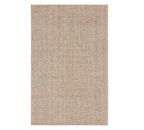 Chunky Wool & Jute Rug Gray Pottery Barn
