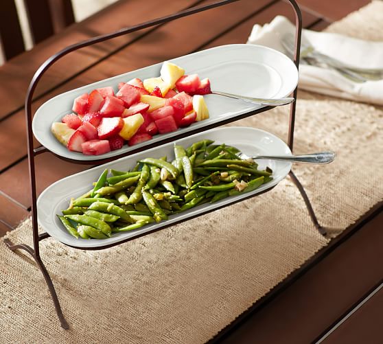 cambria tiered stand pottery
