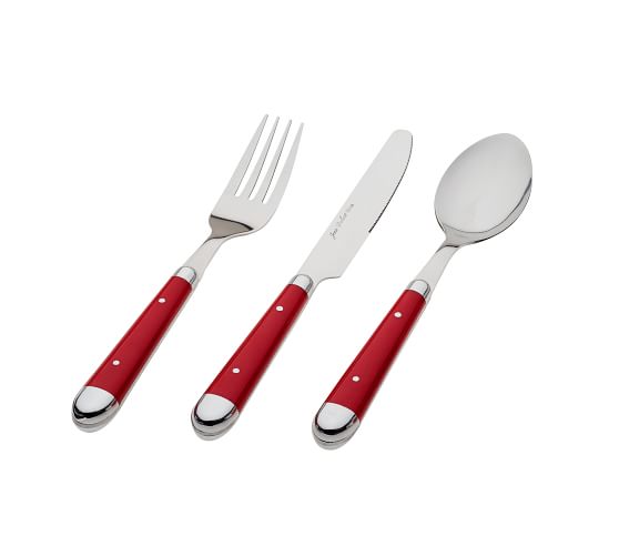Bistro Outdoor Flatware, Set of 12 Red Pottery Barn