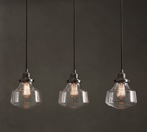 three light pendant vintage scroll to next item pb classic 3light pendant with schoolhouse glass shade pottery barn three light pendant vintage scroll to next item pb classic 3light pendant with schoolhouse glass shade pottery barn