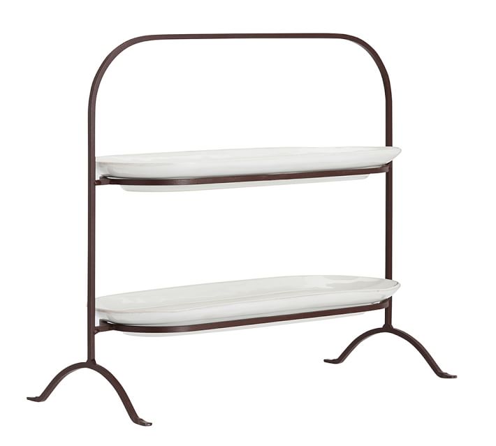 cambria tiered stand pottery