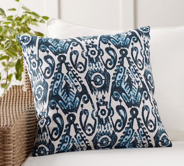 SunbrellaÂ® Delphi Ikat Indoor/Outdoor Pillow