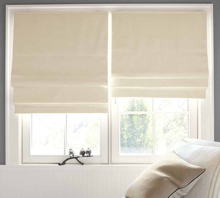 Cameron Cotton Cordless Roman Shade Pottery Barn