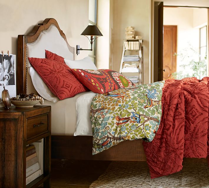 Laurel Upholstered Bed Pottery Barn